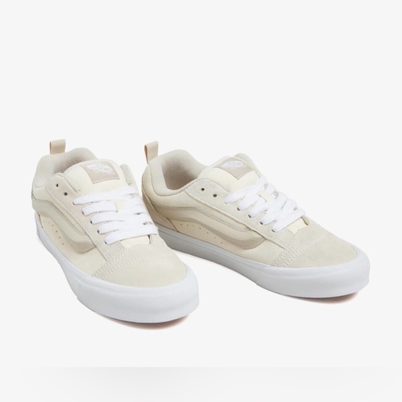 NIB Vans Knu Skool Tri Tone Vintage White Suede Sneakers Size 6.5 - Picture 2 of 5